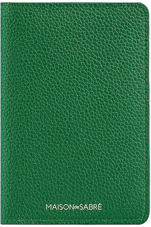 Maison De Sabre The Passport Holder in - Green. Size all.