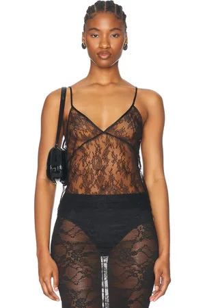 Kiki de Montparnasse All Over Lace Cami Top in - . Size L (also in M, S, XS).