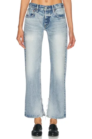 Moussy Aurantia Straight in - Denim-Light. Size 25 (also in 26, 27, 28, 29, 30).