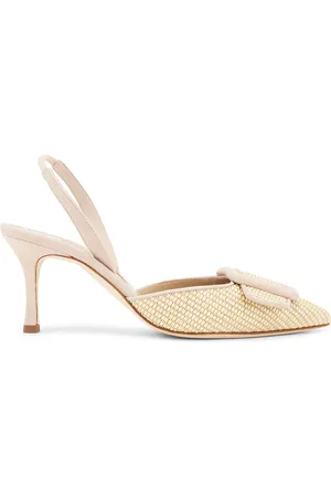 Manolo Blahnik Mayslibi 70 Pump in - Cream. Size 36 (also in 41).
