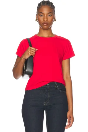 Leset The Margo Tee in - Red. Size L (also in M, S, XL, XS).