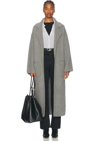 Totême Rib Knit Cardi Coat in - Grey. Size L (also in S, XS).