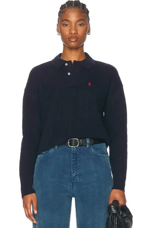 Ralph Lauren Long Sleeve Polo Shirt in - Navy. Size L (also in M, S, XS).
