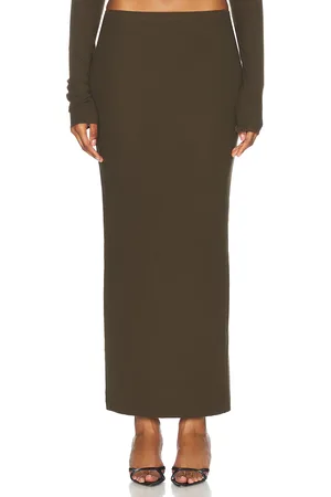 ÉTERNE Emma Skirt in - Army. Size L (also in M, S, XL).