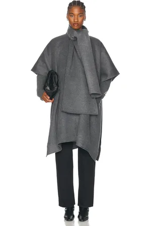 Totême Double Scarf Coat in - Grey. Size M/L (also in XS/S).