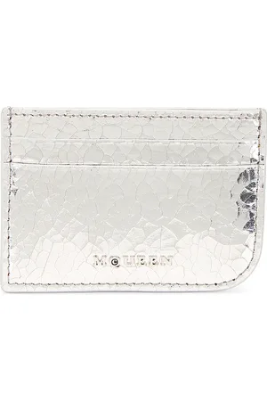 Alexander McQueen Sling Card Case in - Metallic . Size all.