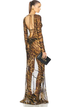 Retrofete Vienna Dress in - Brown. Size M (also in S, XL, XS).