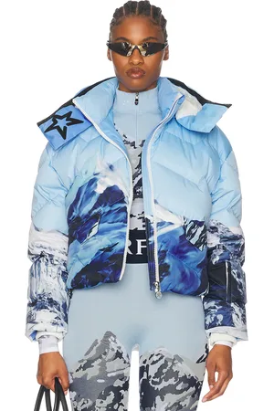 Perfect Moment Mountain Puffer Ski Jacket in - Blue. Size L (also in S).