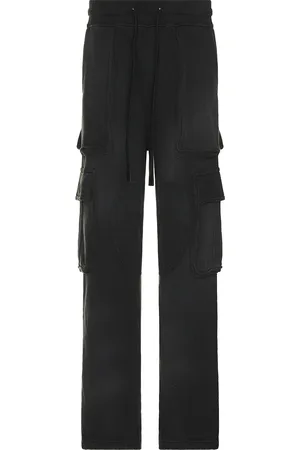 Nahmias Sunfade Logo Cargo Sweatpant in - Black. Size L (also in XL/1X).