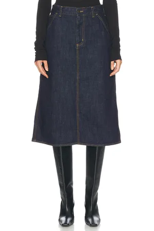 Carhartt Midi Skirt in - Denim-Dark. Size M (also in XS).