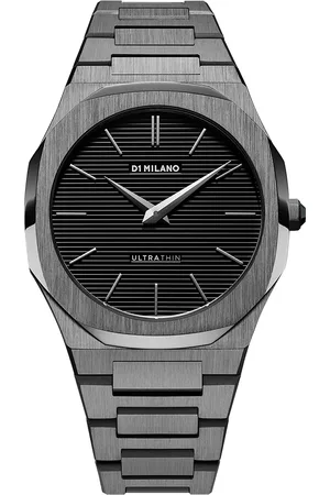 D1 MILANO Ultra Thin Bracelet 40mm Watch in - Charcoal. Size all.