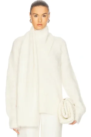 Totême Draped Scarf Knit Sweater in - . Size L (also in S, XS).