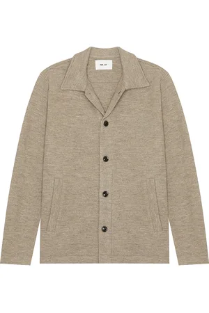 NN.07 Zander Jacket in - Taupe. Size L (also in M, S, XL/1X).