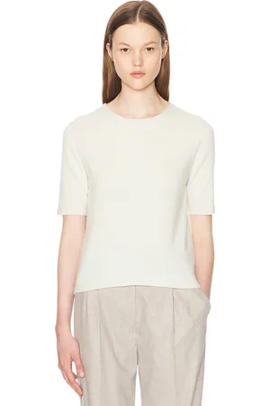 The Row Ipar Top in - Cream. Size L (also in M, XL, XS).