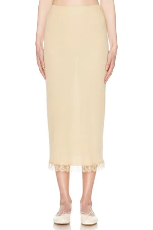 The Row Indira Skirt in - Cream. Size L (also in M, XL).