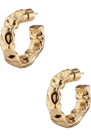 Jennifer Fisher Maeve Huggie Earrings in - Metallic Gold. Size all.