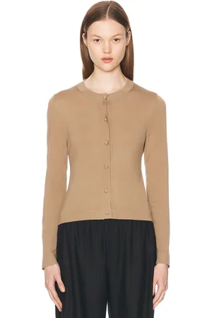 The Row Iyona Cardigan in - Beige. Size L (also in M, S, XL).