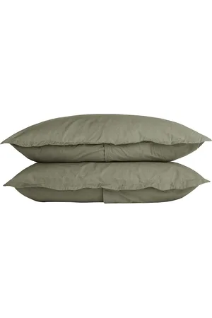 Parachute Percale Sham Set in - Green. Size STANDARD (also in ).