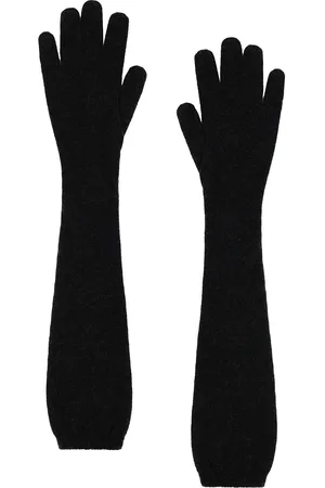 The Row Ivot Gloves in - Charcoal. Size all.