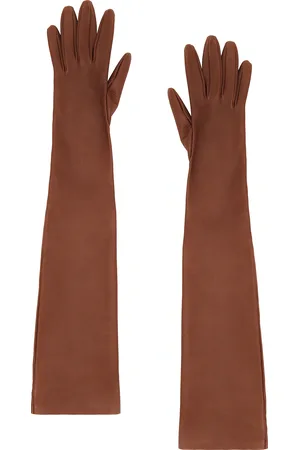 The Row Simon Gloves in - Brown. Size L (also in M).