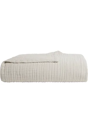 Parachute Cloud Linen Gauze Bed Blanket in - Nude. Size FULL/QUEEN (also in ).