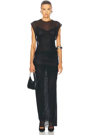 Jean Paul Gaultier Velvet Flock Long Dress in - . Size M (also in S, XS, XXS).