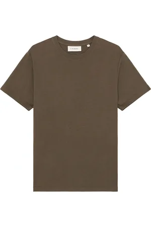 Frame Duo Fold Short Sleeve Tee in - Olive. Size S (also in ).