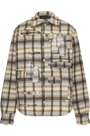 Who Decides War by Ev Bravado Heavy Duty Flannel in - Brown. Size L (also in M).