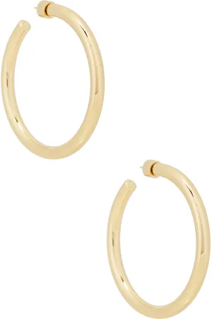 Jennifer Fisher Natasha Hoop Earrings in - Metallic Gold. Size all.