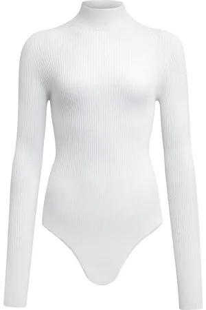 Alaïa Long Sleeve Bodysuit in - White. Size 36 (also in 38).