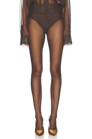 Norma Kamali Footie Legging in - Chocolate. Size L (also in M).