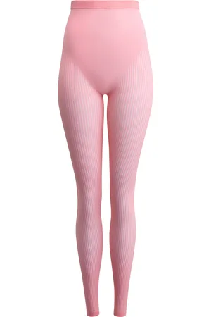 Alaïa Striped High Waisted Legging in - Pink. Size 34 (also in 40).