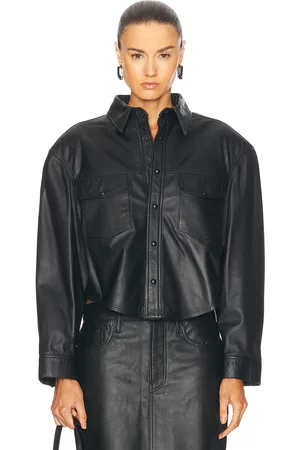 WARDROBE.NYC Leather Shirt Jacket in - . Size S (also in ).