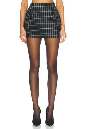 WARDROBE.NYC Contour Mini Skirt in - Black. Size L (also in S, XS, XXS).