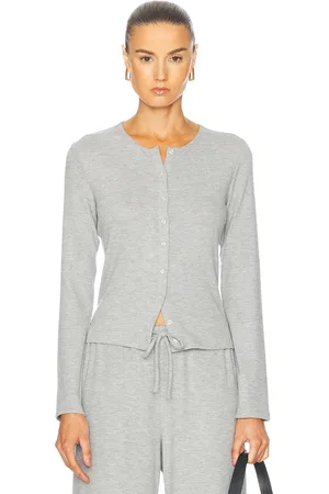 Leset Lauren Classic Cardigan in - Grey. Size XS (also in ).