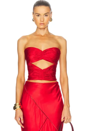 Alejandra Alonso Rojas Cut Out Bustier Top in - . Size 0 (also in 10, 4, 6, 8).