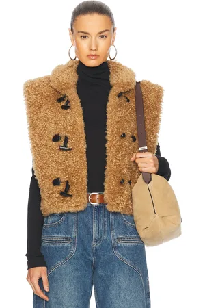 Isabel Marant Alisa Vest in - Brown. Size 38 (also in 40, 42).