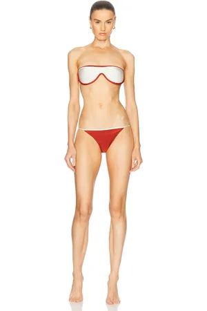 Adriana Degreas Vintage Lily Solid Sunglasses Bikini Set in - Red. Size L (also in ).