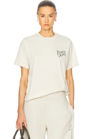 Museum of Peace and Quiet Warped T-Shirt in - White. Size XL/1X (also in XS).