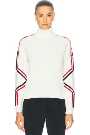 Fusalp Alea Sweater in Neige Marin & Racing - White. Size XS (also in ).
