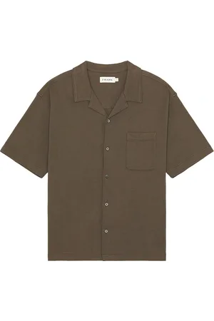 Frame Duo Fold Relaxed Shirt in - Green. Size M (also in ).