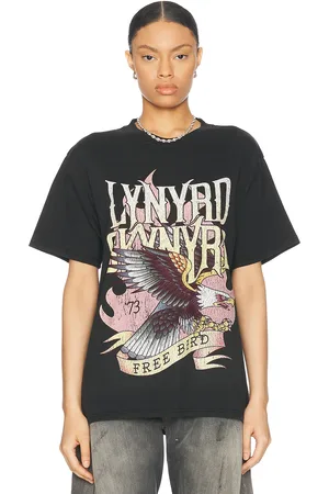 Philcos Lynyrd Skynyrd Free Bird Boxy Tee in - Black. Size L (also in M, S).