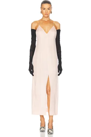 Khaite Tully Dress in - Blush. Size 0 (also in 2, 6).