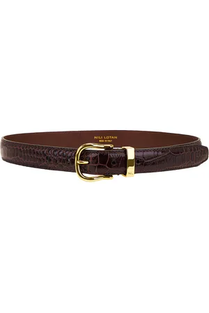 NILI LOTAN Louise Belt in - Brown. Size 65 (also in 85, 90).