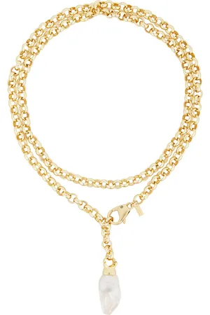 Eliou Carmela Necklace in - Metallic Gold. Size all.