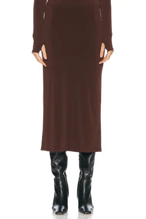 SANDY LIANG Axe Skirt in - Brown. Size L (also in M).