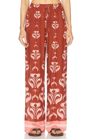 Adriana Degreas Vintage Lily Wide Leg Pant in in - Brick. Size L (also in M, S).
