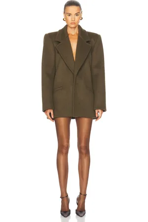 Saint Laurent Martingale Coat in - Brown. Size 34 (also in 36, 38).