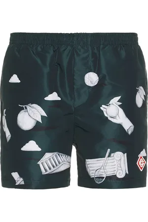 Casablanca Printed Swim Shorts in - Green. Size L (also in M, XL/1X).