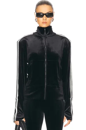 Norma Kamali Side Stripe Turtleneck Jacket in - Black. Size M (also in ).